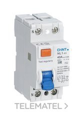 CHINT - INTERRUPTOR NL1 2 POLOS 40A 30mA CLASE AC ACCESORIABLE b613