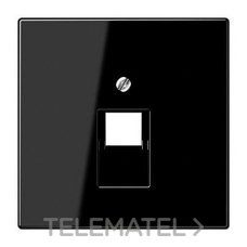 JUNG - PLACA CENTRAL 1 TOMA TELÉFONO UAE NEGRO