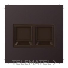 JUNG - PLACA MODULAR JACK-RADIALL 2 TOMAS LS DARK