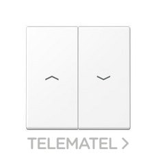 JUNG - TECLA DOBLE INTERRUPTOR PERSIANAS A BLANCO MATE