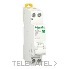 SCHNEIDER ELECTRIC - INTERRUPTOR MAGNETOTÉRMICO ESTRECHO RESI9 DPN 1P+N 25A C 230V 6000A