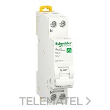 SCHNEIDER ELECTRIC - INTERRUPTOR MAGNETOTÉRMICO ESTRECHO RESI9 DPN 1P+N 32A C 230V 6000A