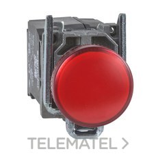 SCHNEIDER ELECTRIC - PILOTO LED DIÁMETRO 22 230-240V ROJO EMBELLECEDOR METÁLICO
