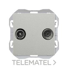 SIMON - CRUZAMIENTO PULSANTE SIMON 270 10AX ALUMINIO