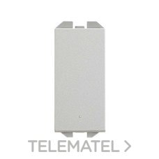 SIMON - CRUZAMIENTO PULSANTE SIMON 270 CON MÓDULO ESTRECHO 10AX ALUMINIO
