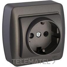 SOLERA - BASE FIJA SERIE MURAL 2P+T 16A 250V DE SUPERFICIE