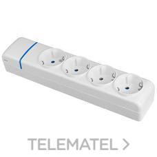 SOLERA - BASE MÚLTIPLE DE 4 TOMAS 2P+T 16A 250V
