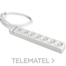 SOLERA - PROLONGADOR 6 T.2P+T 16A 250V INT.LUMIN.1.5m CBL.H05VV-F 3G1,5mm²