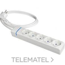 SOLERA - PROLONGADOR CON 5 TOMAS 2P+T 16A 250V 1.5 M DE CABLE H05VV-F 3G1,5mm²