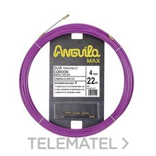 ANGUILA - PASACABLES ANGUILA MAX 4mm ACERO / NYLON 22m LILA