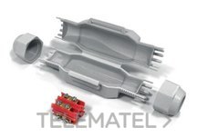 RAYTECH - MINI TORPEDO CON GEL DINO IP68 CON CONECTOR 4x4mm GRIS (BLISTER 1u)
