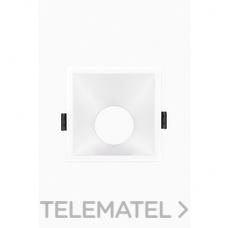 LYOPRO - ARO CORAL CUADRADO ASIMÉTRICO EMPOTRABLE PARA GU-10 BLANCO