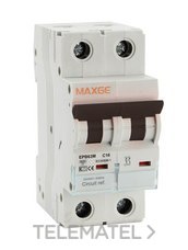 MAXGE - INTERRUPTOR MAGNETOTÉRMICO ALPHA+ RESIDENCIAL 2P 20A CURVA C 6kA