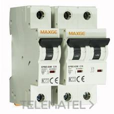 MAXGE - INTERRUPTOR MAGNETOTÉRMICO ALPHA+ RESIDENCIAL 2P 50A CURVA C 6KA