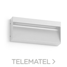 DOPO - APLIQUE ASIMÉTRICO ABAR IP54 LED SMD 7W 780lm CRI80 3000K 60° BLANCO - Imagen 2